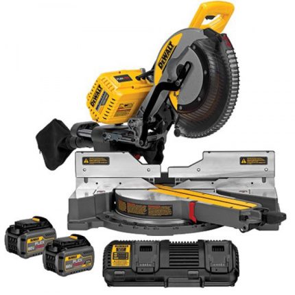 ديسك ديوالت 12 بوصه  54 فولت 2 بطاريه خشب والومنيوم موديل DEWALT-DHS780T2