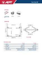 ⁦رافعة 2 عمود 4 طن 220 فولت صينى APT PL-4.0-2D⁩ - الصورة ⁦3⁩
