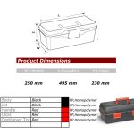 ⁦شنطه عدة بمفصلات 3 درج 20 بوصه تركى  PORT-BAG  CANTILEVER PR.05⁩ - الصورة ⁦3⁩