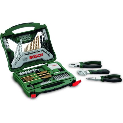 تشكيله من البنط و اللقم و سنون المفكات 70 قطعه BOSCH  Accessory Set 70 Pcs + Hand Tools