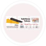 ⁦ويدج تركي 20 مم بلاستيك كيس 100 قطعة SGS6167⁩ - الصورة ⁦2⁩