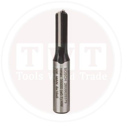 بنطة راوتر للتجاويف المستقيمه قطر 8 مم - اجمالى الطول  48 مم  BOSCH Straight Bit 8, 6x48
