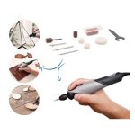 ⁦شنيور دريميل (Stylo) 2050-15 كهربائي 9 وات مع 15 قطعة اكسسوار DREMEL– F0132050JA⁩ - الصورة ⁦2⁩