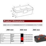⁦شنطه عدة غطاء درج 22 بوصه تركى PORT-BAG  BASIC PS.08⁩ - الصورة ⁦3⁩