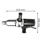 ⁦شنيور بوش فك وربط لقم 1 بوصه 920 وات 850 لفة في الدقيقة عزم 1000 نيوتن ألماني BOSCH - GDS 30⁩ - الصورة ⁦3⁩