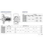 ⁦طلمبة بفلنشة بيدريللو استانلس 3فاز  7.5حصان  80/65مم  PEDROLLO  F 65/125B-I⁩ - الصورة ⁦2⁩
