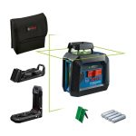 ⁦ميزان ليزر بوش 2 خط اخضر افقي 360 وخط امامي 180 المدي 20 متر صيني Bosch GLL 2-20 G Professional⁩ - الصورة ⁦2⁩