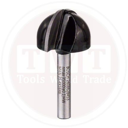 بنطة راوتر بوش  لتخديد التجاويف الدائريه 6 مم اجمالى الطول 49 مم BOSCH Core Box Bit 6, 25.4x49