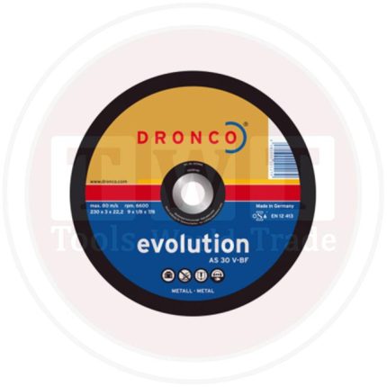 حجر قطعية حـديد ألمانى درونكو مقاس 9 بوصه 3.0-22 2500 DRONCO