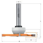 Slot Bit Z4 for Grooves HM S=12x70 D=92x6.35x82 RH