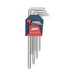طـقـم ألـن نجمة أكثر طـولا 9 قطع T10-T50 اي بي تي (CRV)موديل  -  APT AH551521-9