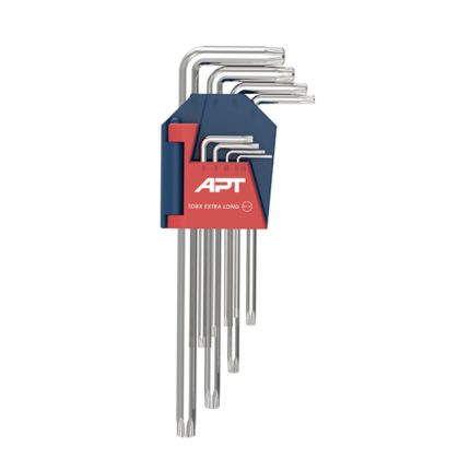 طـقـم ألـن نجمة أكثر طـولا 9 قطع T10-T50 اي بي تي (CRV)موديل  -  APT AH551521-9