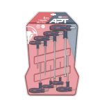 طقم الن يد حرف T توريكس طويل 9 قطع  T10 -T50 اي بى تى(CRV) موديل  APT  AH561511-9