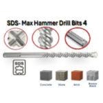 ⁦بنط هيلتى SDS-Max خدمة شاقة  4 سن صينى   28 - 570 مم  اي بي تي موديل     APT LCA10280570⁩ - الصورة ⁦2⁩