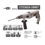 ⁦شنيور دقاق كراون 13 مم معدن الكترونى يمين و شمال 810 وات 2 سرعة موديل CROWN - CT2362A-10067⁩ - الصورة ⁦2⁩