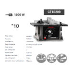 ⁦منشار ترابيزة كراون موبينة 1800وات 10بوصه موديل CROWN - CT15209⁩ - الصورة ⁦2⁩