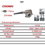 ⁦بلاور كهرباء كراون 710 وات موديل CROWN - CT17010⁩ - الصورة ⁦2⁩