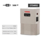 ⁦مثبت تيار دجيتال كراون سلك نحاس من 140 الى 260 فولت 500 وات موديل CROWN - CT34052⁩ - الصورة ⁦4⁩