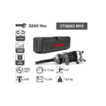 ⁦طقم شنيور فك و ربط كراون هواء زور طويل 1 بوصه 3260 نيوتن شنطة بلاستيك موديل CROWN - CT38083BMC⁩ - الصورة ⁦2⁩