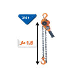 ⁦راتشة جنزير فيتال 1.5 متر ياباني مقاس 3/4 طن فيتال VITAL-VR⁩ - الصورة ⁦2⁩