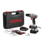 شنيور كراون 10 مم 1.5 امبير 19 نيوتن 2 بطارية 14.4 فولت شنطة بلاستيك موديل CROWN - CT21055L