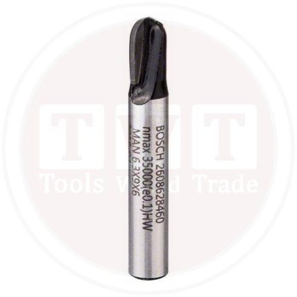 بنطة راوتر بوش لتخديد التجاويف الدائريه 6 مم اجمالى الطول 40 مم BOSCH Core Box Bit 6, 6.35x40