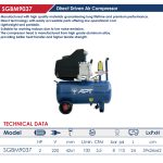 ⁦كمبروسر اي بي تي سعة 24 لتر 2 حصان صينى ملفات الومنيوم 220 فولت موديل APT - SGBM9037-24L -2HP EURO⁩ - الصورة ⁦2⁩