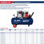 ⁦كمبروسر اي بي تي سعة 35 لتر  2 حصان سير صينى 220 فولت موديل APT - SG2055A-35L 2HP⁩ - الصورة ⁦2⁩