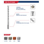 ⁦بنط هيلتى SDS-Plus-W خدمة شاقة فديــا  12 × 160 مم اي بي تي موديل     APT LCA03120160⁩ - الصورة ⁦2⁩