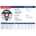 ⁦حجارة PRO  قطعية حديد 125X1X22.2 مم اي بي تي موديل  APT APTP11251022⁩ - الصورة ⁦3⁩