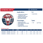 ⁦حجارة جلخ PRO حديد 22.2×6.0×180 مم اي بي تي موديل - APT APTP71806022⁩ - الصورة ⁦2⁩