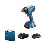 ⁦دريل فك وربط بوش 1/2 بوصه 18 فولت BOSCH – GDX 180-LI 2×3,0 Ah, AL 1820 CV, Case⁩ - الصورة ⁦2⁩