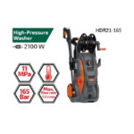 ⁦ماكينة غسيل 165 بار 2100 وات + بكرة خرطوم دي دبليو تي موديل DWT HDR21-165⁩ - الصورة ⁦2⁩