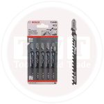 سلاح منشار اركيت للخشب قطعيه مستقيمه وخشنه 5 قطع BOSCH JSB T 144 D for wood Straight & Coarse cut 5 Pcs