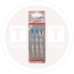 سلاح منشار اركيت للحديد قطعيه دائريه 3 قطع BOSCH JSB T218 A Basic for Metal Curve Cut 3 Pcs