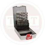 علبة بنط حدادى مسنونة بوش 19 قطع من 1 مم الى 10 مم BOSCH Set of HSS-G 1-10 mm 19 Pcs