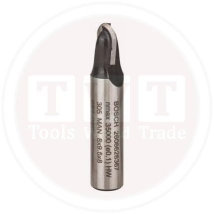 بنطة راوتر بوش لتخديد التجاويف الدائريه 8 مم اجمالى الطول 40 مم BOSCH Core Box Bit 8x8x40