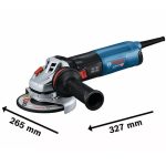 ⁦صاروخ بوش تجليخ و قطعية 5 بوصه 1400 وات مقبض ممتص للصدمات ألماني BOSCH - GWS 14-125 S⁩ - الصورة ⁦3⁩