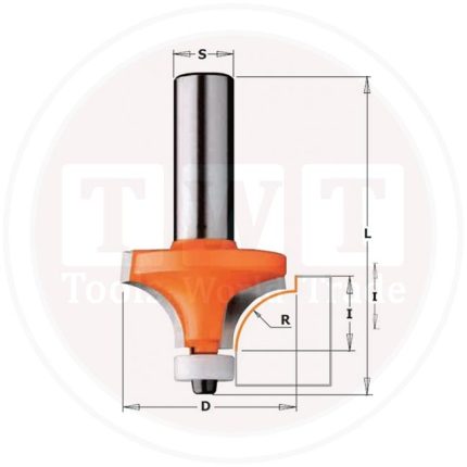 بنطة Rounover Bit for Corian HW S=12 D=25.4 R=6.35 CMT