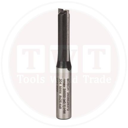 بنطة راوتر بوش للتجاويف المستقيمه قطر 8 مم - اجمالى الطول 56 مم BOSCH Straight bit 8x8x56