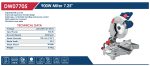 ⁦ديسك قطعية ذوايا اي بي تي 900 وات 7.25 بوصه موديل APT DW07705⁩ - الصورة ⁦5⁩