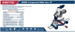 ⁦ديسك  اي بي تي 1800 وات 10بوصه زوايا ليزر موديل APT DW07742V3⁩ - الصورة ⁦2⁩