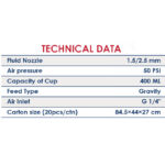 ⁦مسدس دوكو مقلوب معدن 400 سم 2.5 مم اي بي تي موديل  APT F-75G 2.5mm⁩ - الصورة ⁦5⁩