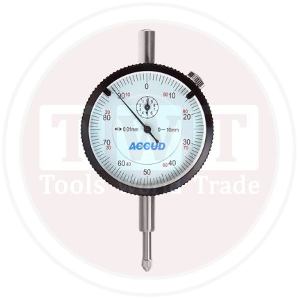 ساعه شنكار 10 مم دقه 0.01 مم بدون حامل خلفي (علبه بلاستيك)  ACCUD