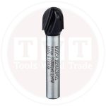 ⁦بنطة راوتر بوش لتخديد التجاويف الدائريه 6 مم اجمالى الطول 40 مم BOSCH  Core Box Bit 6, 9.5x40⁩ - الصورة ⁦2⁩
