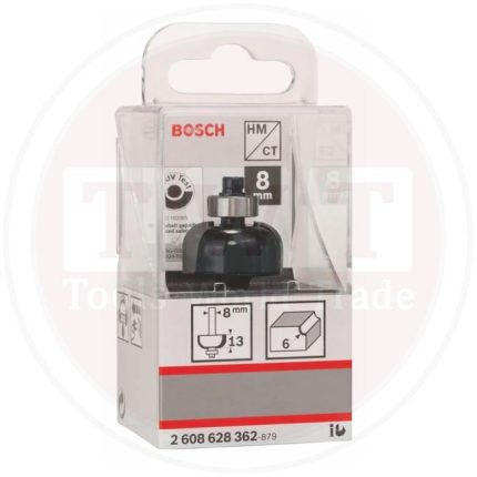 بنطة راوتر بوش لتخديد التجاويف الدائريه 8 مم اجمالى الطول 53 مم BOSCH  Core Box Bit + Guide Pin 8x24,7x53