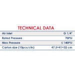 ⁦مشحمة بنيوماتيك 1كجم اي بي تي موديل  APT HYQ-11⁩ - الصورة ⁦2⁩