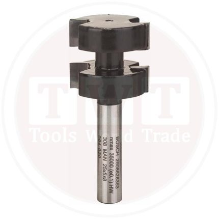 بنطة راوتر بوش لتعشيق الخشب قطر 8 مم - اجمالى الطول 58 مم BOSCH  Profile Cutter 8x25x58