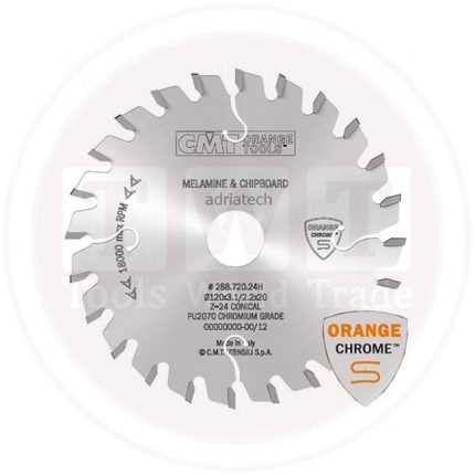 صنيه CMT Chrome Conical Scoring Blade HW 120x3.1-4.3/2.2x20 Z24