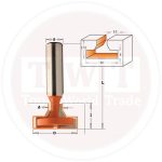 بنطه T-SLOT bIT hm S=12 D+9.5 R=30 CMT